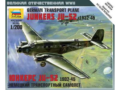Niemiecki transportowiec Junkers Ju-52 1932-45 - zdjęcie 1