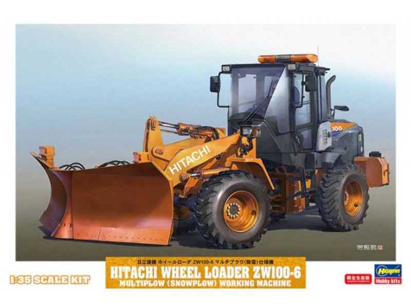 Hitachi Wheel Loader Zw100-6 Multiplow (Snowplow) Working Machin - zdjęcie 1