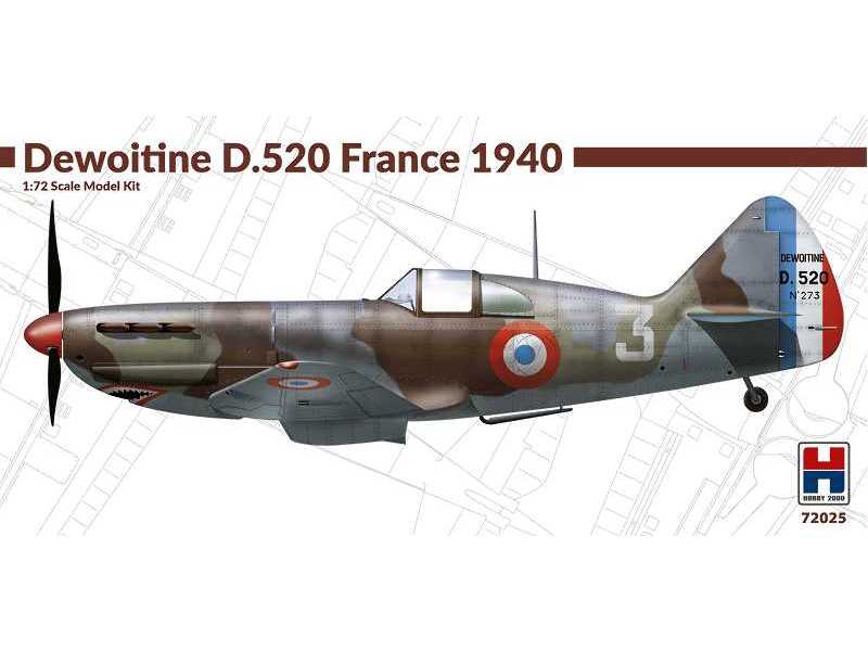 Dewoitine D.520 France 1940 - zdjęcie 1 Dewoitine D.520 France 1940 - zdjęcie 1