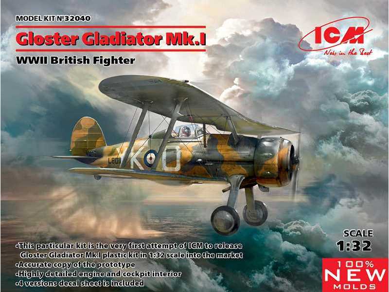 Gloster Gladiator Mk.I brytyjski myśliwiec z okresu II W.Ś. - zdjęcie 1