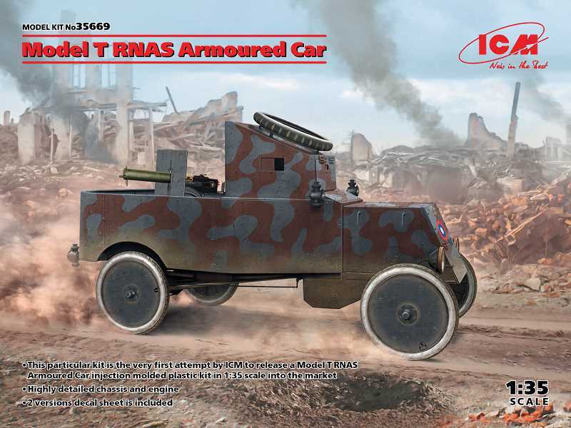 Brytyjski opancerzony Ford T - RNAS  - zdjęcie 1