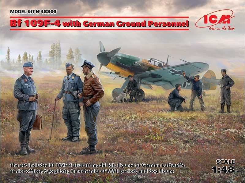 Bf 109F-4 z personelem naziemnym - zdjęcie 1 Bf 109F-4 z personelem naziemnym - zdjęcie 1