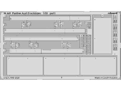 Panther Ausf.  G schürzen 1/35 - zdjęcie 1