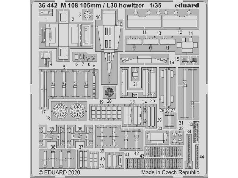 M 108 105mm / L30 howitzer 1/35 - Afv Club - zdjęcie 1