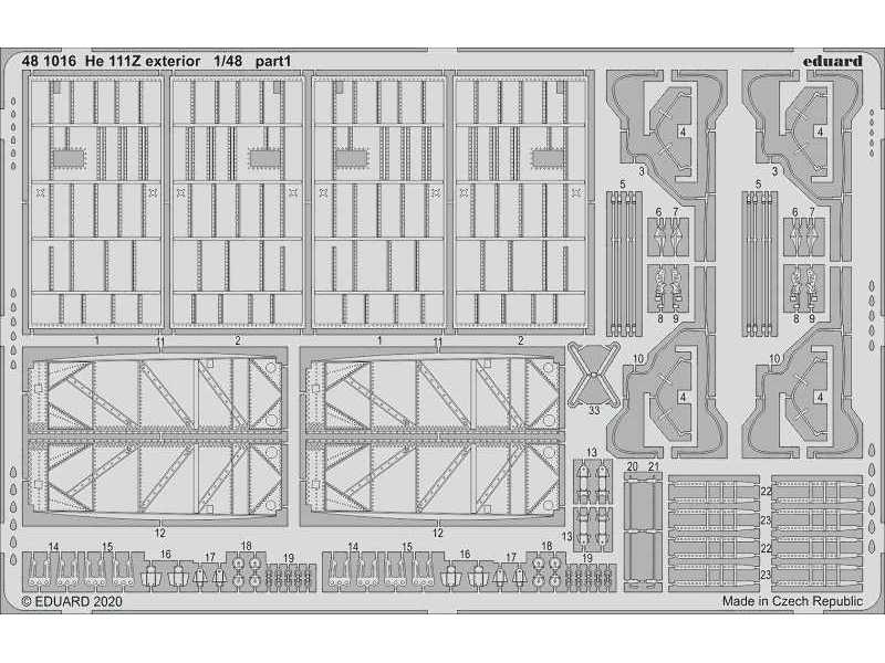 He 111Z exterior 1/48 - zdjęcie 1 He 111Z exterior 1/48 - zdjęcie 1