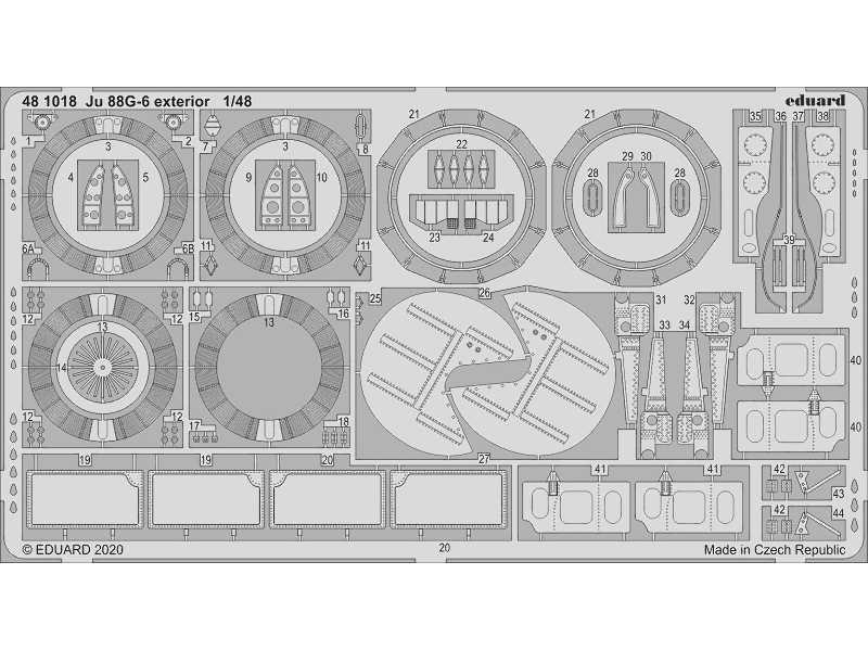 Ju 88G-6 exterior 1/48 - zdjęcie 1 Ju 88G-6 exterior 1/48 - zdjęcie 1