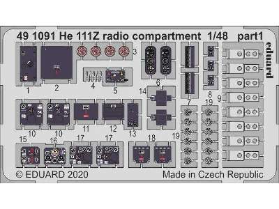 He 111Z radio compartment 1/48 - zdjęcie 1