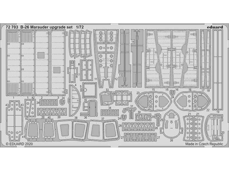 B-26 Marauder upgrade set 1/72 - zdjęcie 1 B-26 Marauder upgrade set 1/72 - zdjęcie 1