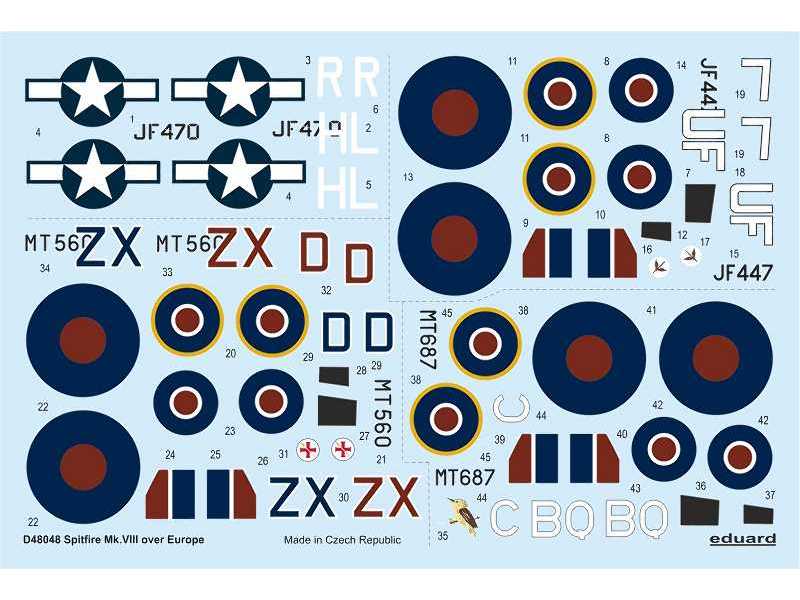 Spitfire Mk. VIII over Europe 1/48 - zdjęcie 1 Spitfire Mk. VIII over Europe 1/48 - zdjęcie 1