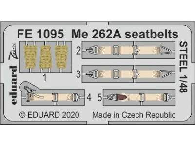 Me 262A seatbelts STEEL 1/48 - zdjęcie 1