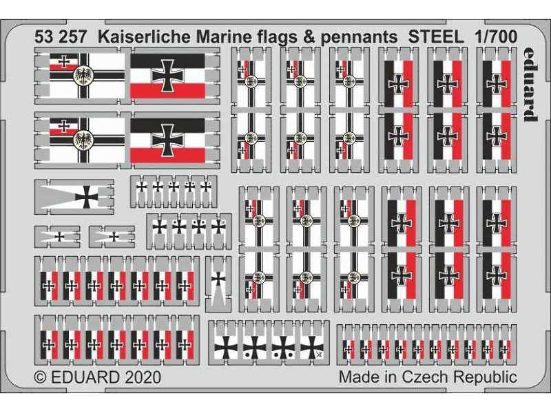 Kaiserlische Marine flags & pennants STEEL - zdjęcie 1 Kaiserlische Marine flags & pennants STEEL - zdjęcie 1