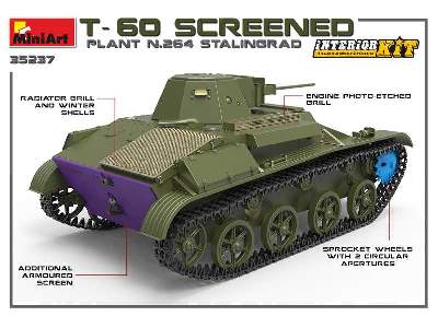 T-60 Screened (fabryka nr 264 Stalingrad) z wnętrzem - zdjęcie 24