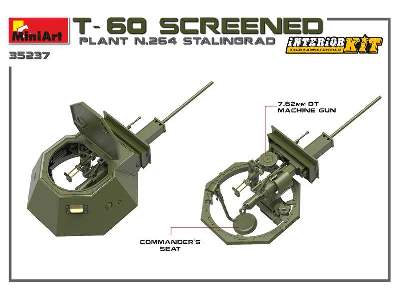 T-60 Screened (fabryka nr 264 Stalingrad) z wnętrzem - zdjęcie 27