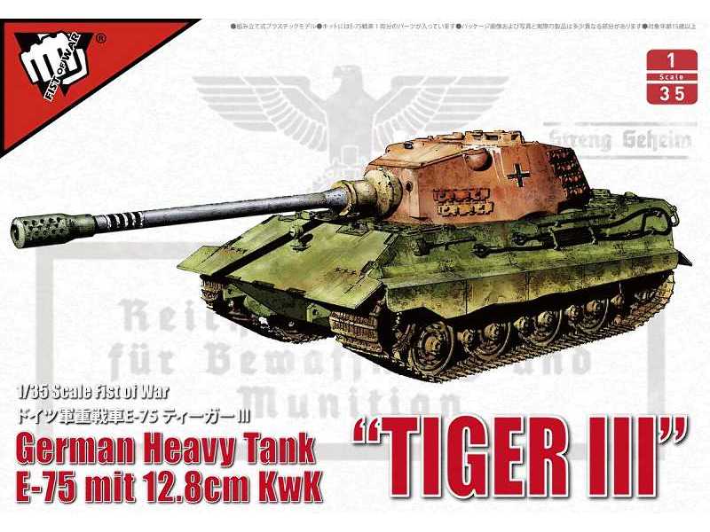 Fist Of War German Heavy Tank Tiger Iii E-75 Mit 12.8cm Kwk - zdjęcie 1