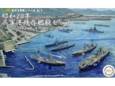 1945 Kure Naval Port Remnant Warship Set (Yamato 1945, Ise, Hyug - zdjęcie 1