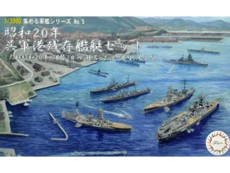 1945 Kure Naval Port Remnant Warship Set (Yamato 1945, Ise, Hyug - zdjęcie 1