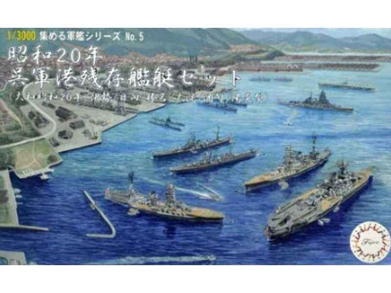 1945 Kure Naval Port Remnant Warship Set (Yamato 1945, Ise, Hyug - zdjęcie 1 1945 Kure Naval Port Remnant Warship Set (Yamato 1945, Ise, Hyug - zdjęcie 1