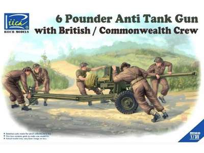 6 Pounder Anti Tank Gun With British / Commonwealth Crew - zdjęcie 1