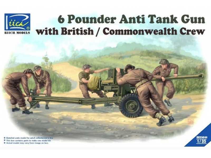 6 Pounder Anti Tank Gun With British / Commonwealth Crew - zdjęcie 1 6 Pounder Anti Tank Gun With British / Commonwealth Crew - zdjęcie 1