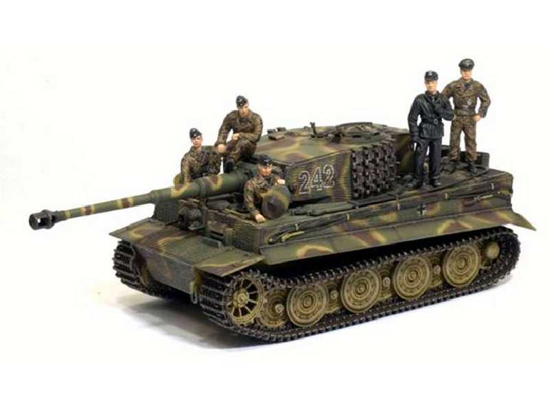 Tiger I Late Production w/Zimmerit + Tiger Tank Crew - zdjęcie 1