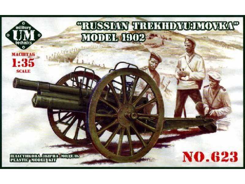 Rosyjska armata polowa Trekhdyujmovka (3 cale) model 1902 - zdjęcie 1