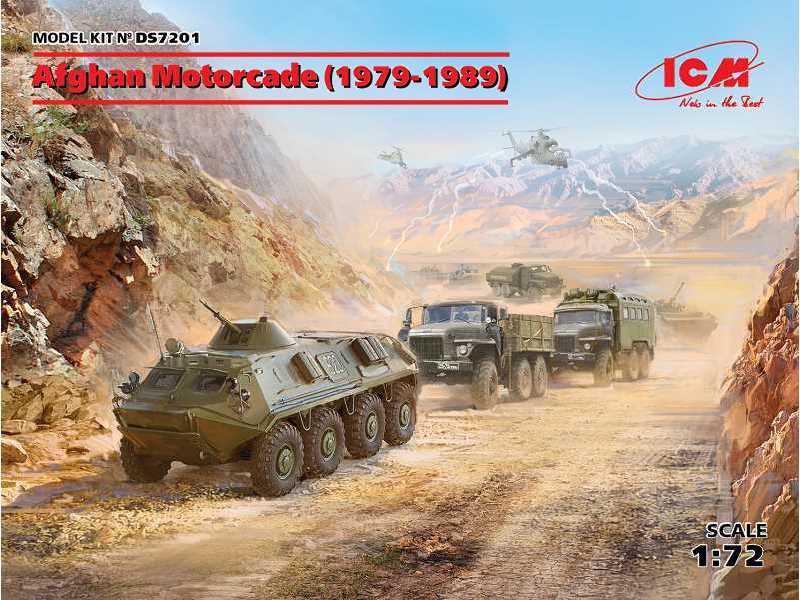 Sowiecka kolumna pojazdów - Afganistan - 1979-1989 - zdjęcie 1 Sowiecka kolumna pojazdów - Afganistan - 1979-1989 - zdjęcie 1