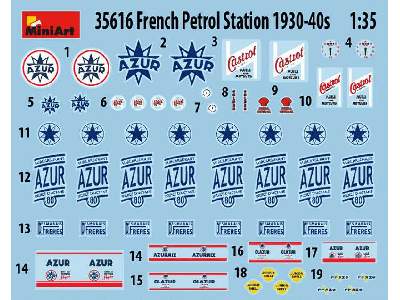 Francuska stajca benzynowa - 1930-1940 - zdjęcie 4