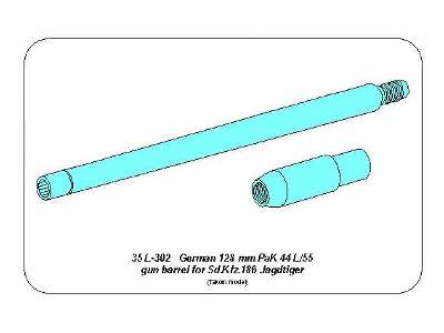 Lufa 128mm PaK 44 L/55 do działa pancernego Jagdtige - Takom - zdjęcie 8