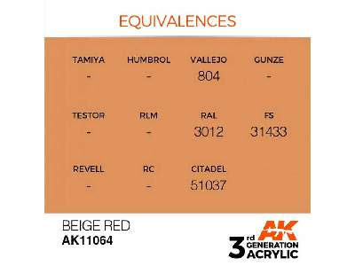 AK 11064 Beige Red - zdjęcie 2