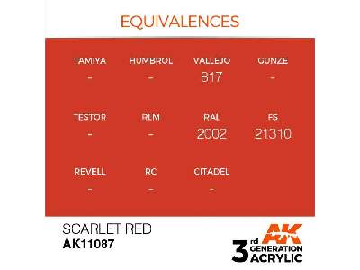 AK 11087 Scarlet Red - zdjęcie 2