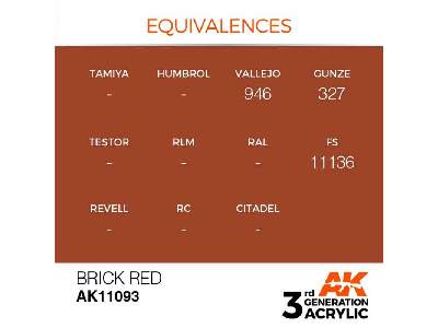 AK 11093 Brick Red - zdjęcie 2