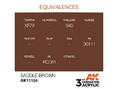 AK 11104 Saddle Brown - zdjęcie 3
