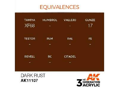 AK 11107 Dark Rust - zdjęcie 2