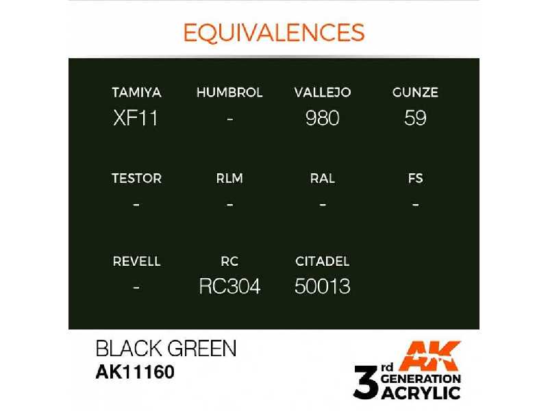 AK 11160 Black Green - zdjęcie 1