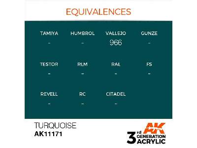 AK 11171 Turquoise - zdjęcie 1