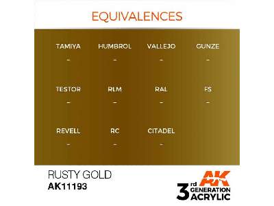 AK 11193 Rusty Gold - zdjęcie 1