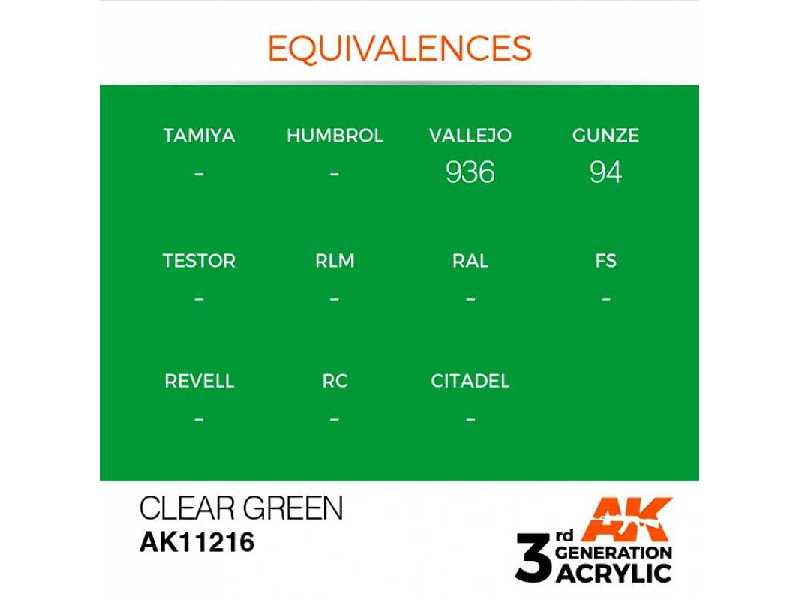 AK 11216 Clear Green - zdjęcie 1 AK 11216 Clear Green - zdjęcie 1