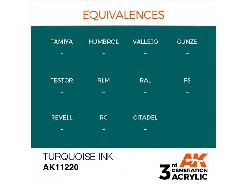 AK 11220 Turquoise Ink - zdjęcie 1 AK 11220 Turquoise Ink - zdjęcie 1