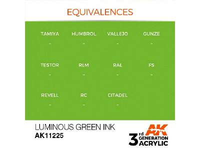 AK 11225 Luminous Green Ink - zdjęcie 3