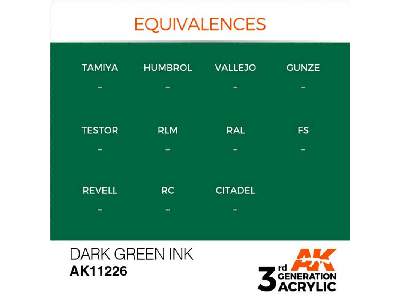 AK 11226 Dark Green Ink - zdjęcie 1