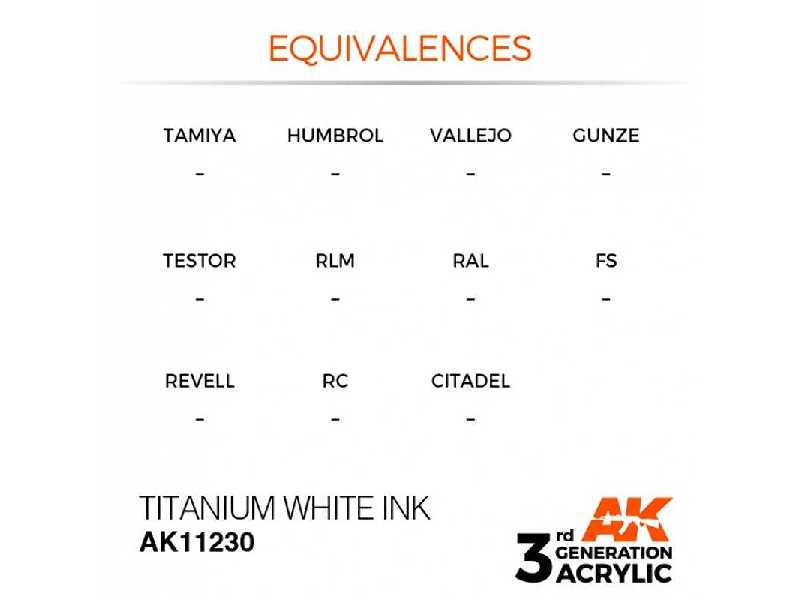 AK 11230 Titanium White Ink - zdjęcie 1 AK 11230 Titanium White Ink - zdjęcie 1
