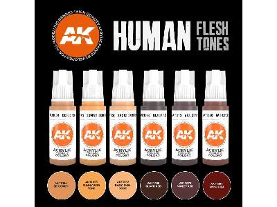 3ga Human Flesh Tones Set - zdjęcie 3