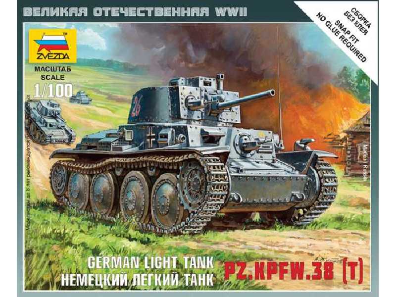 Niemiecki czołg lekki Pz.Kpfw. 38 (T) - zdjęcie 1 Niemiecki czołg lekki Pz.Kpfw. 38 (T) - zdjęcie 1