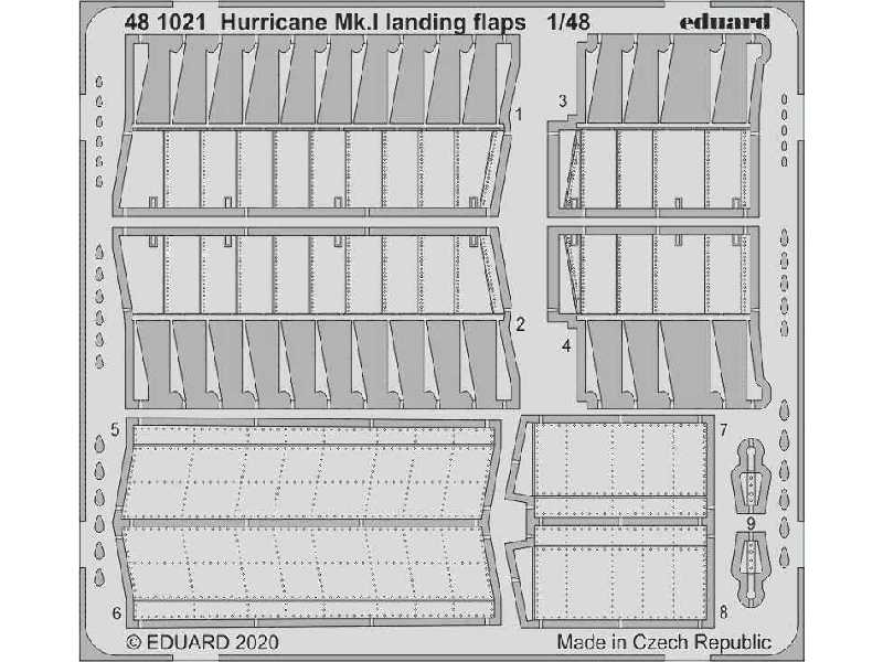 Hurricane Mk. I landing flaps 1/48 - zdjęcie 1
