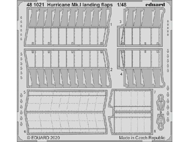 Hurricane Mk. I landing flaps 1/48 - zdjęcie 1 Hurricane Mk. I landing flaps 1/48 - zdjęcie 1