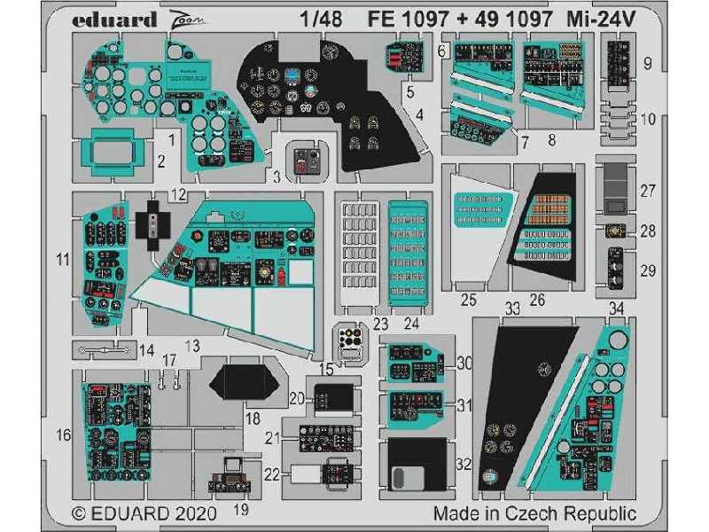 Mi-24 interior 1/48 - Zvezda - zdjęcie 1 Mi-24 interior 1/48 - Zvezda - zdjęcie 1