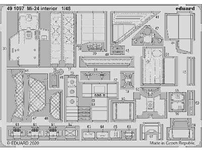 Mi-24 interior 1/48 - Zvezda - zdjęcie 2