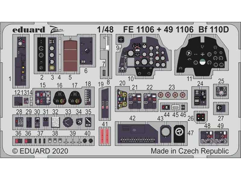 Bf 110D interior 1/48 - zdjęcie 1 Bf 110D interior 1/48 - zdjęcie 1