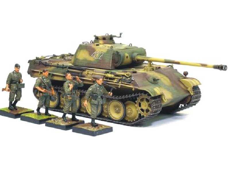 Panther G w/Zimmerit + Wehrmacht Infantry - zdjęcie 1 Panther G w/Zimmerit + Wehrmacht Infantry - zdjęcie 1