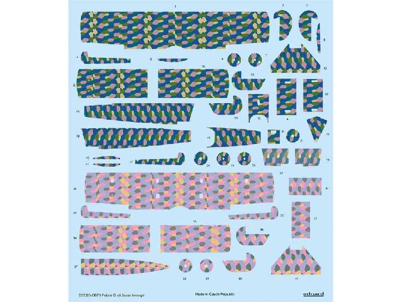 Fokker D. VII 5color lozenge 1/72 - zdjęcie 1